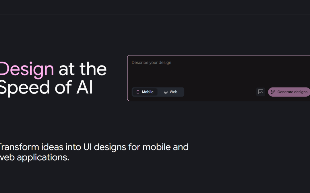 Google Stitch: Revolutionizing App Design with AI-Powered UI Generation